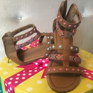 Girls Multicolor Size 12 Sandals